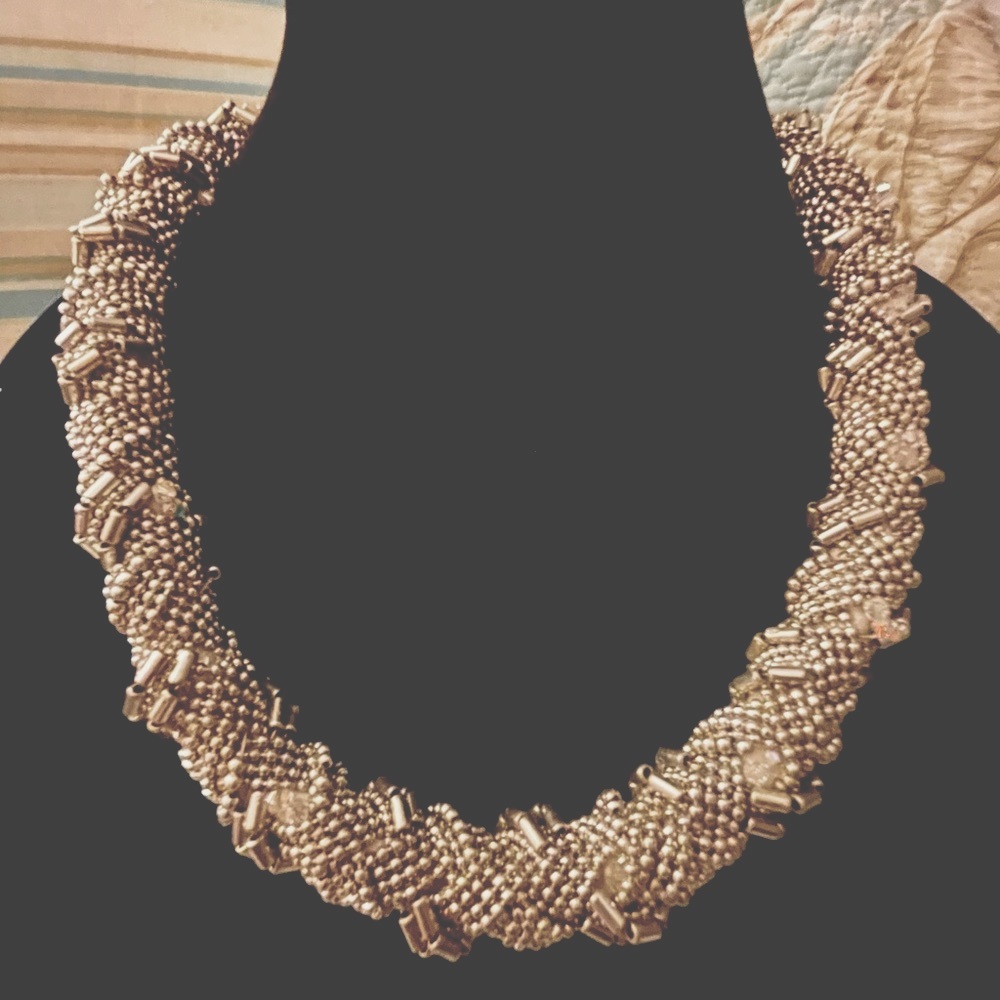 Chico’s seed beads and crystals necklace